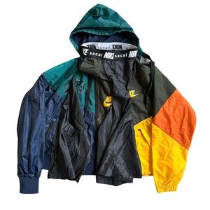 Nike x Sacai Women’s Anorak Double-Zip Multicolor Jacket Size: XS